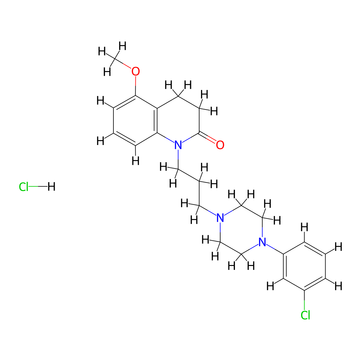 OPC-14523 hydrochloride molecular structure, CAS 145969-31-9