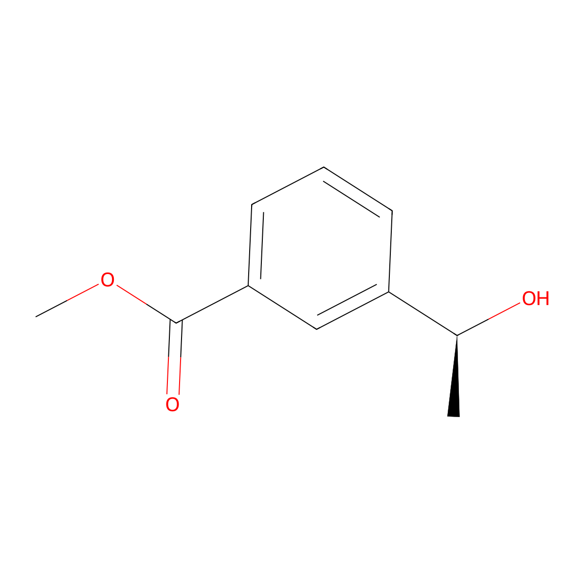 Methyl (S)-3-(1-hydroxyethyl)benzoate molecular structure, CAS 1459711-61-5