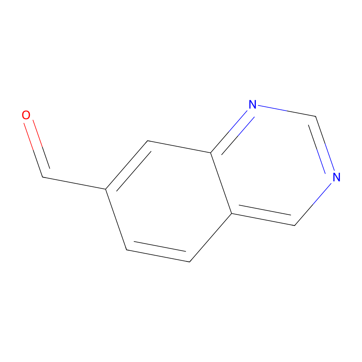 Quinazoline-7-carbaldehyde molecular structure, CAS 1459748-94-7