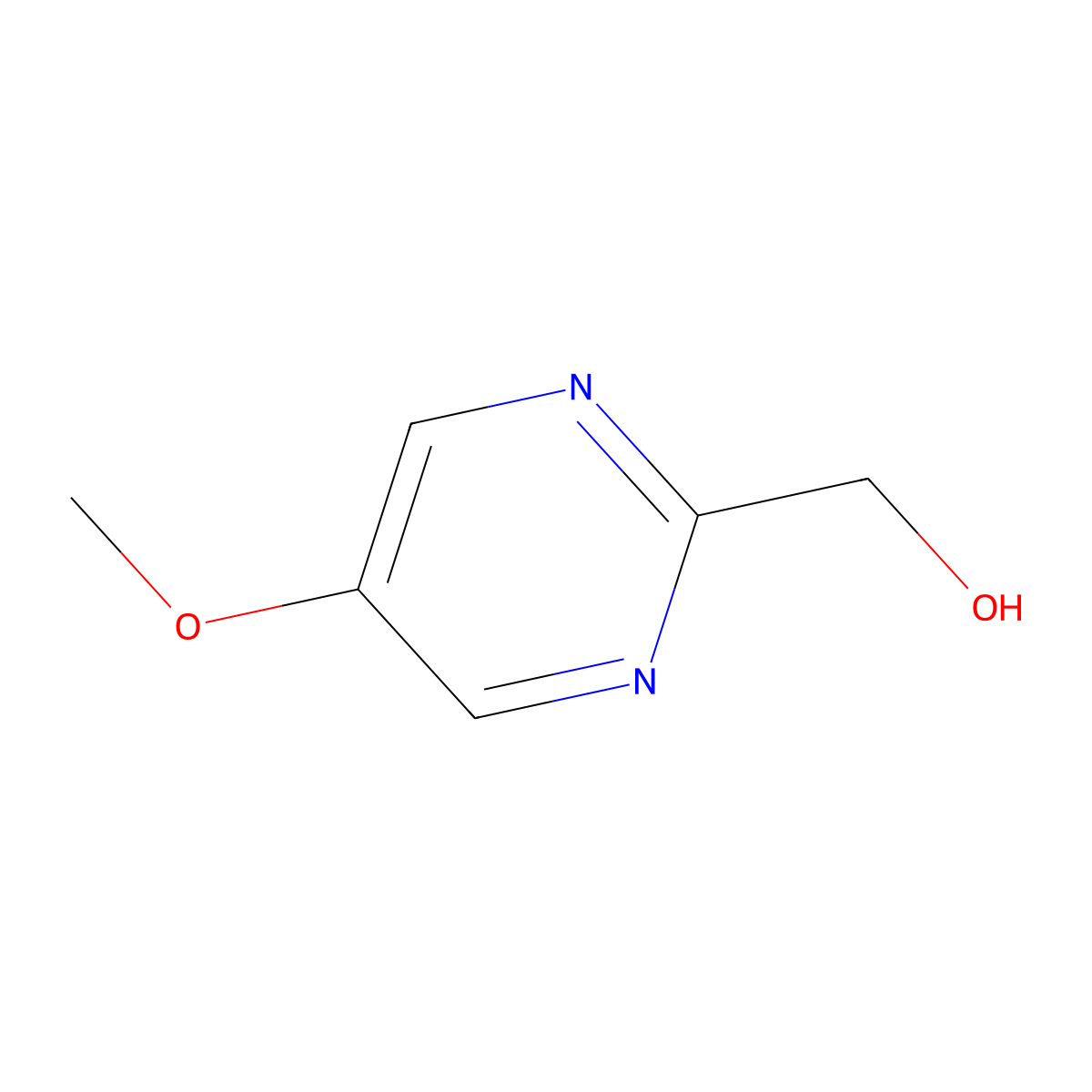 5-Methoxy-2-pyrimidinemethanol molecular structure, CAS 1459748-95-8