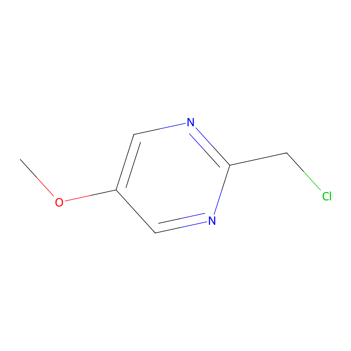 2-(Chloromethyl)-5-methoxypyrimidine molecular structure, CAS 1459748-96-9