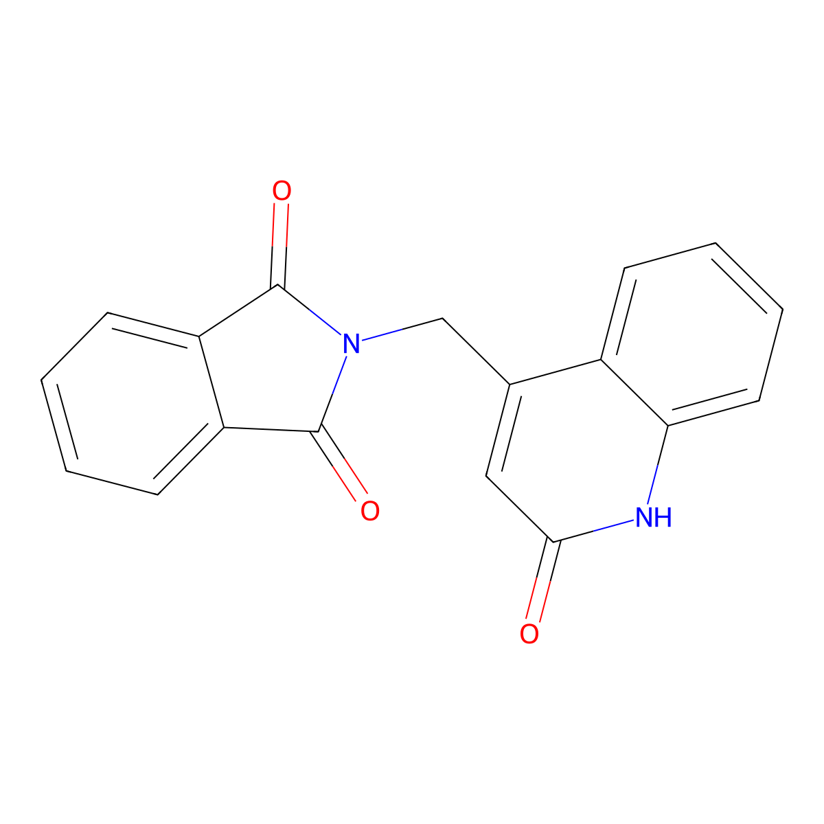 2-[(2-oxo-1,2-dihydroquinolin-4-yl)methyl]-2,3-dihydro-1H-isoindole-1,3-dione molecular structure, CAS 1459834-28-6