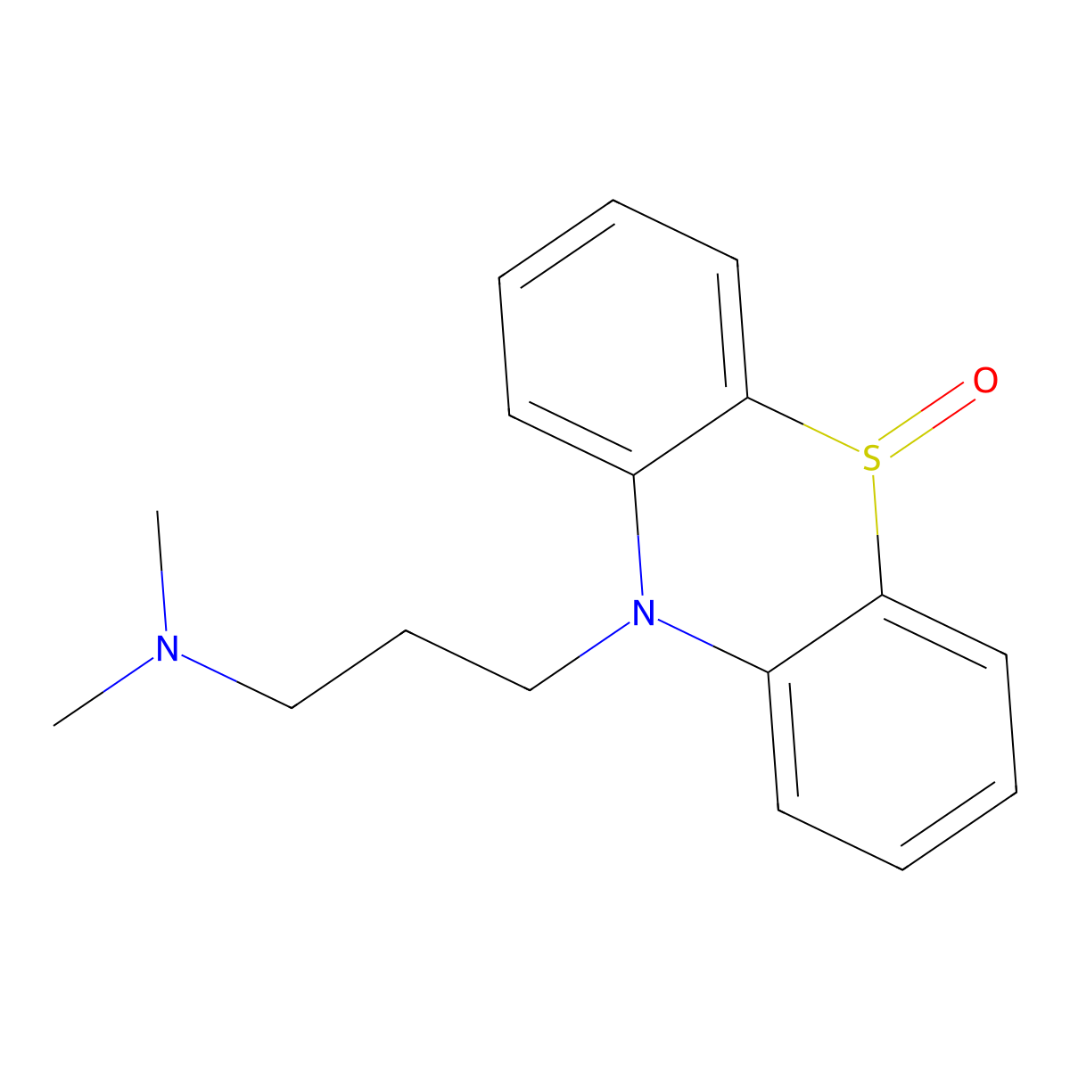 Promazine 5-sulfoxide molecular structure, CAS 146-21-4