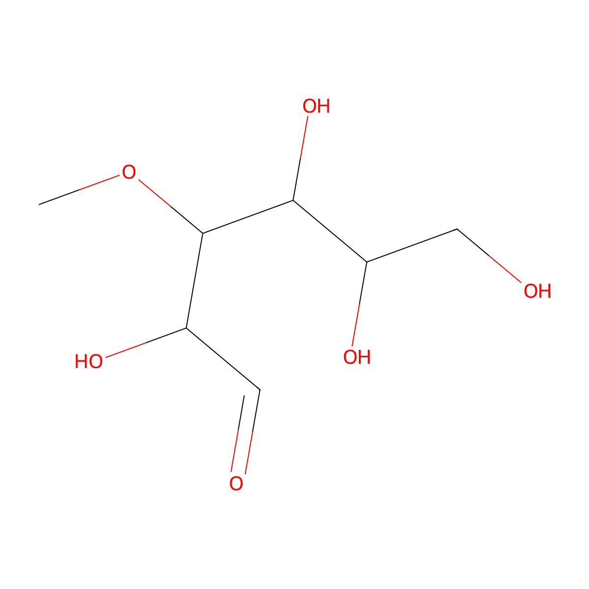 3-O-Methylglucose molecular structure, CAS 146-72-5