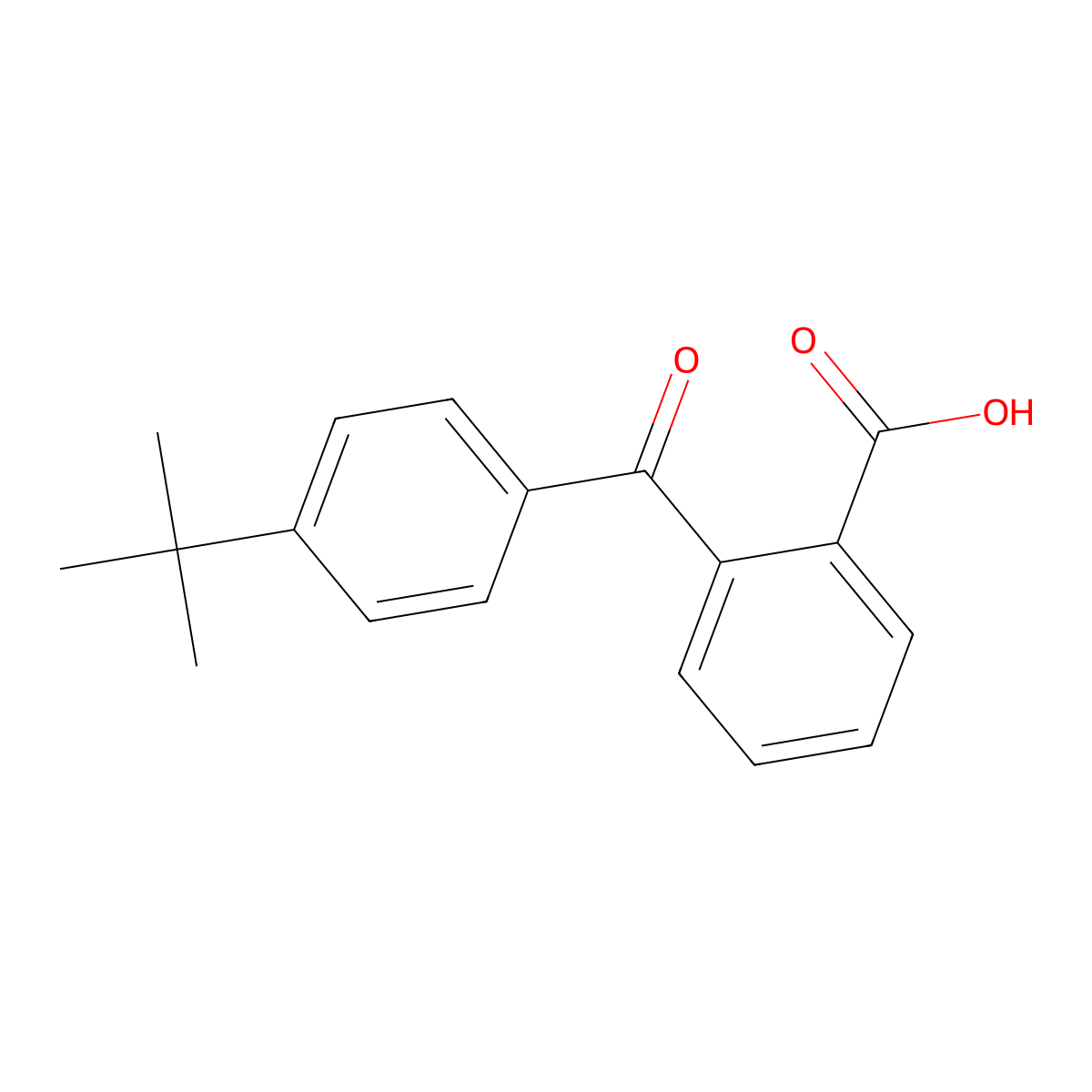 2-(4-(1,1-Dimethylethyl)benzoyl)benzoic acid molecular structure, CAS 146-81-6