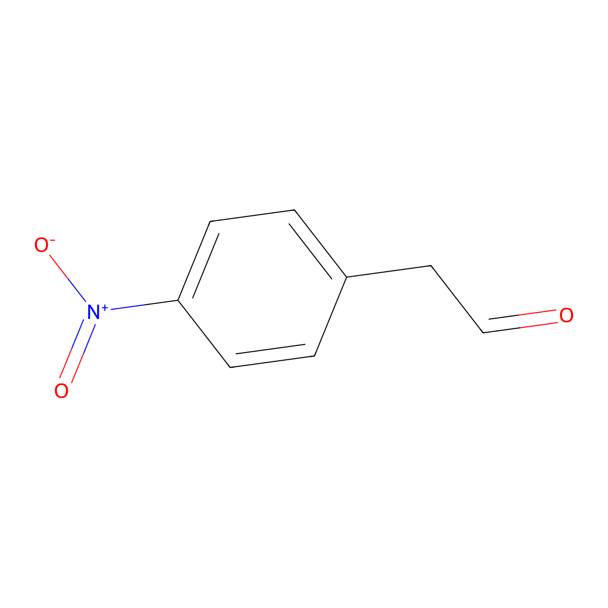 (4-Nitrophenyl)acetaldehyde molecular structure, CAS 1460-05-5