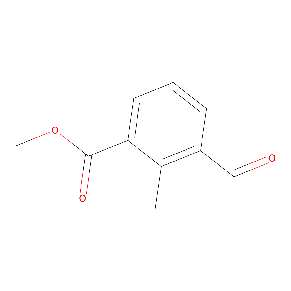 Methyl 3-formyl-2-methylbenzoate molecular structure, CAS 1460037-59-5