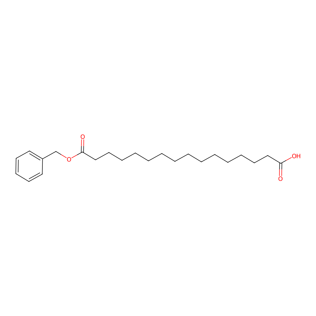 16-(Benzyloxy)-16-oxohexadecanoic acid molecular structure, CAS 146004-98-0