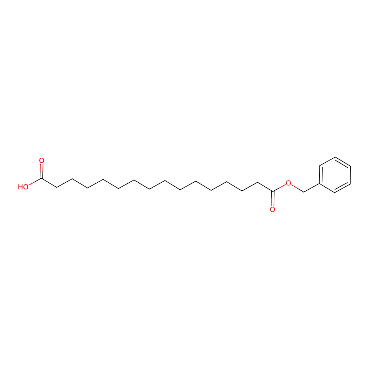 16-(Benzyloxy)-16-oxohexadecanoic acid molecular structure, CAS 146004-98-0