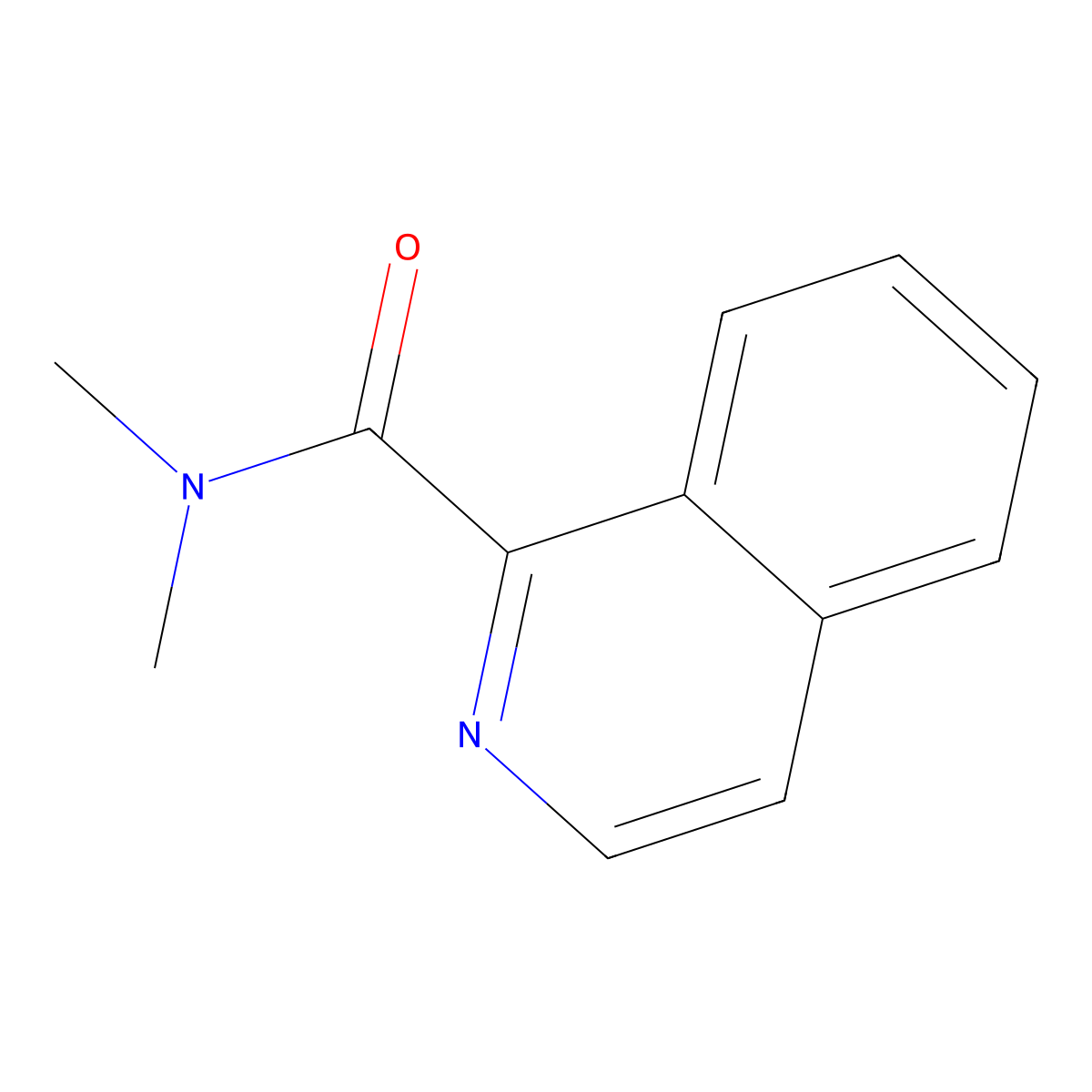 N,N-dimethylisoquinoline-1-carboxamide molecular structure, CAS 1460211-82-8