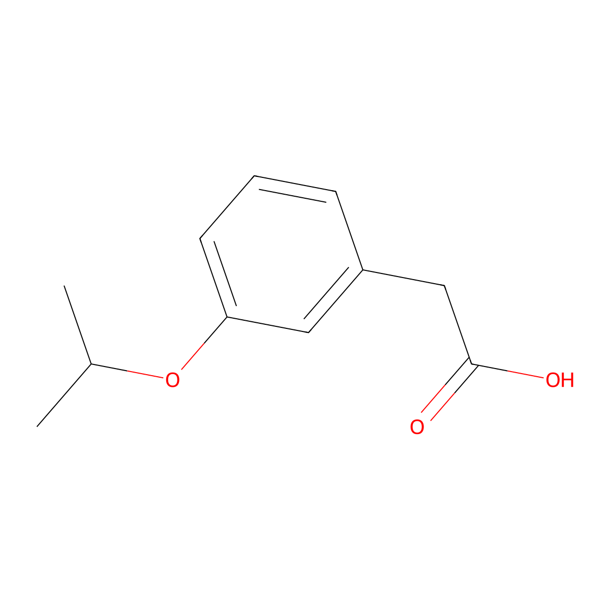 2-(3-(Propan-2-yloxy)phenyl)acetic acid molecular structure, CAS 146031-94-9