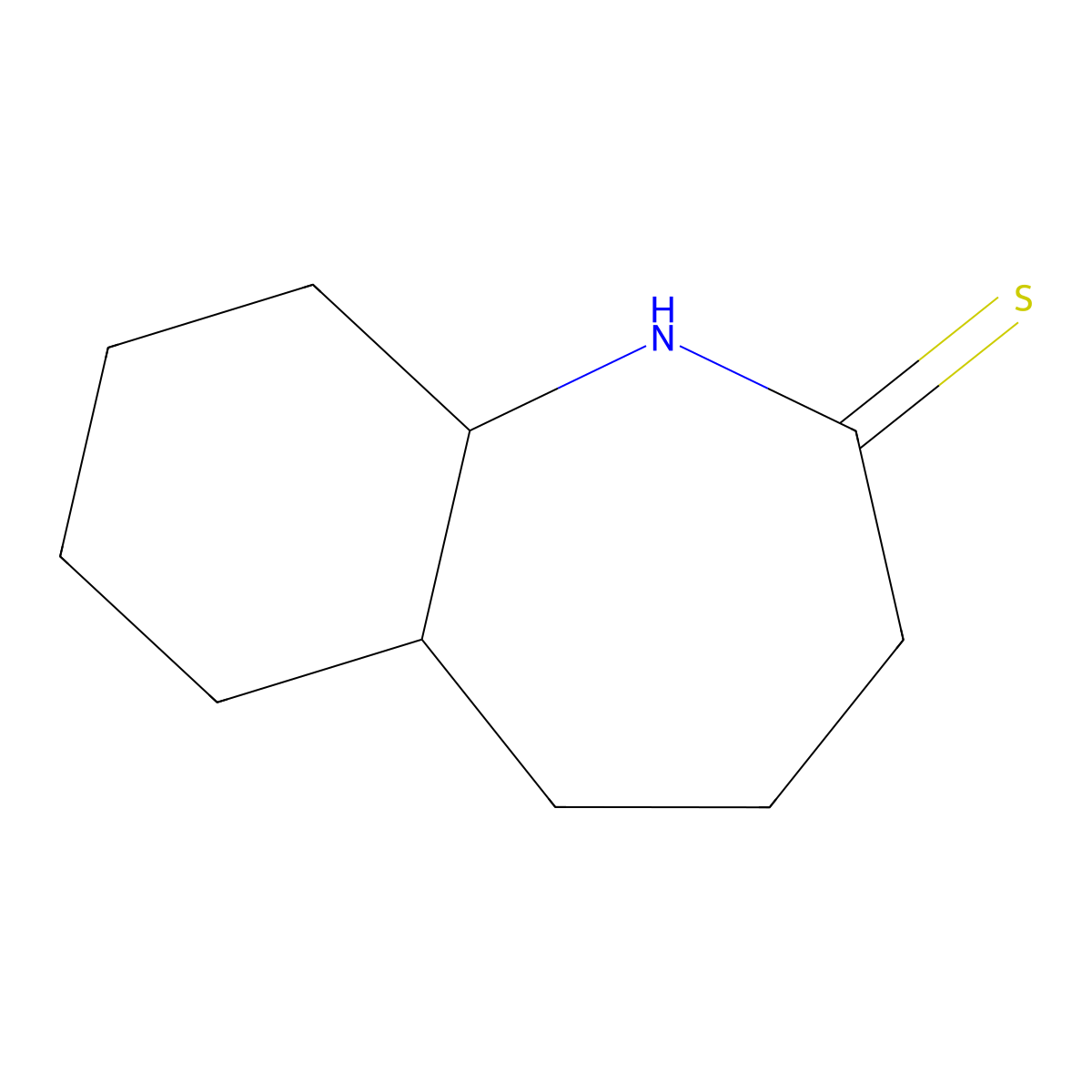 1,3,4,5,5a,6,7,8,9,9a-Decahydrobenzo[b]azepine-2-thione molecular structure, CAS 146032-53-3