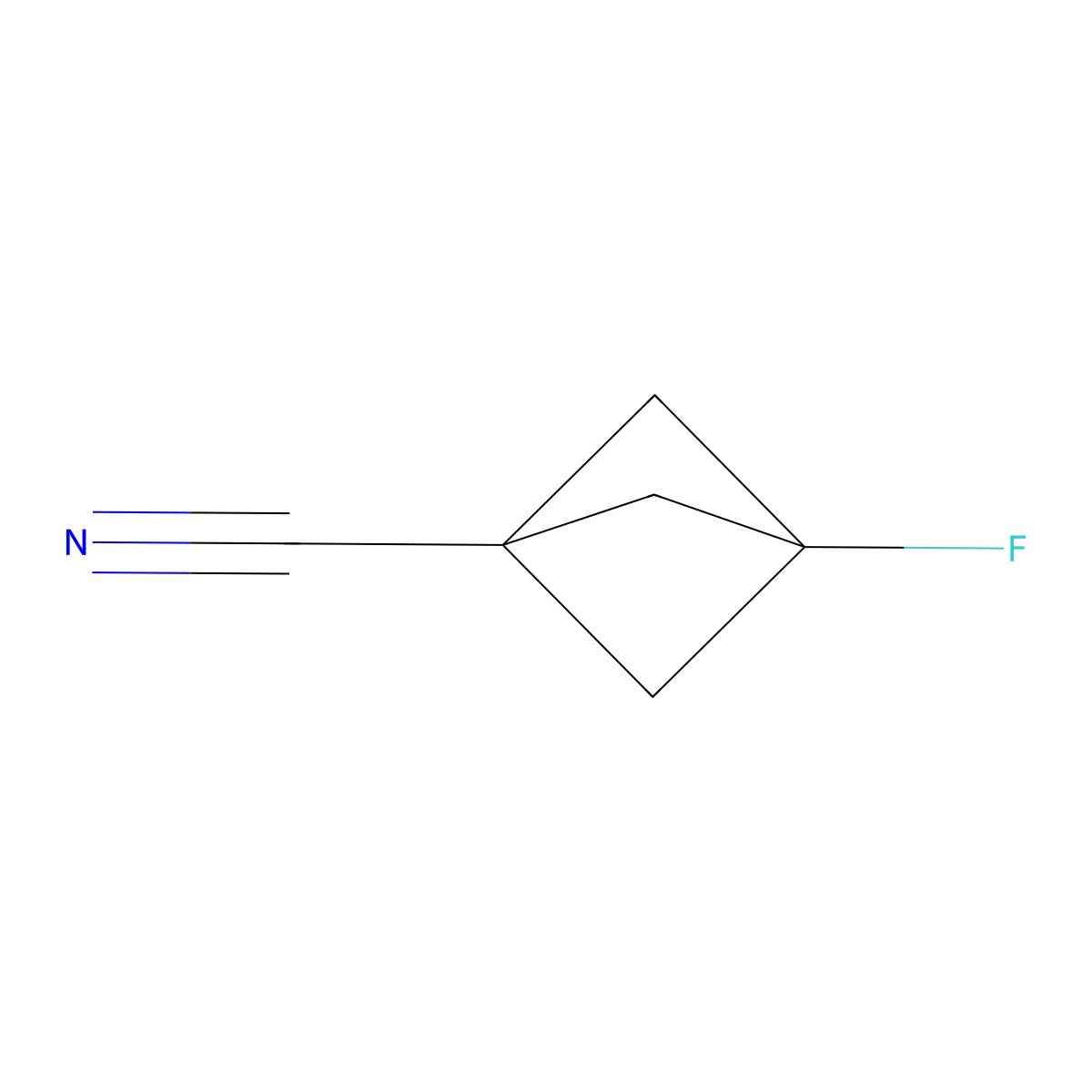3-Fluorobicyclo[1.1.1]pentane-1-carbonitrile molecular structure, CAS 146038-52-0