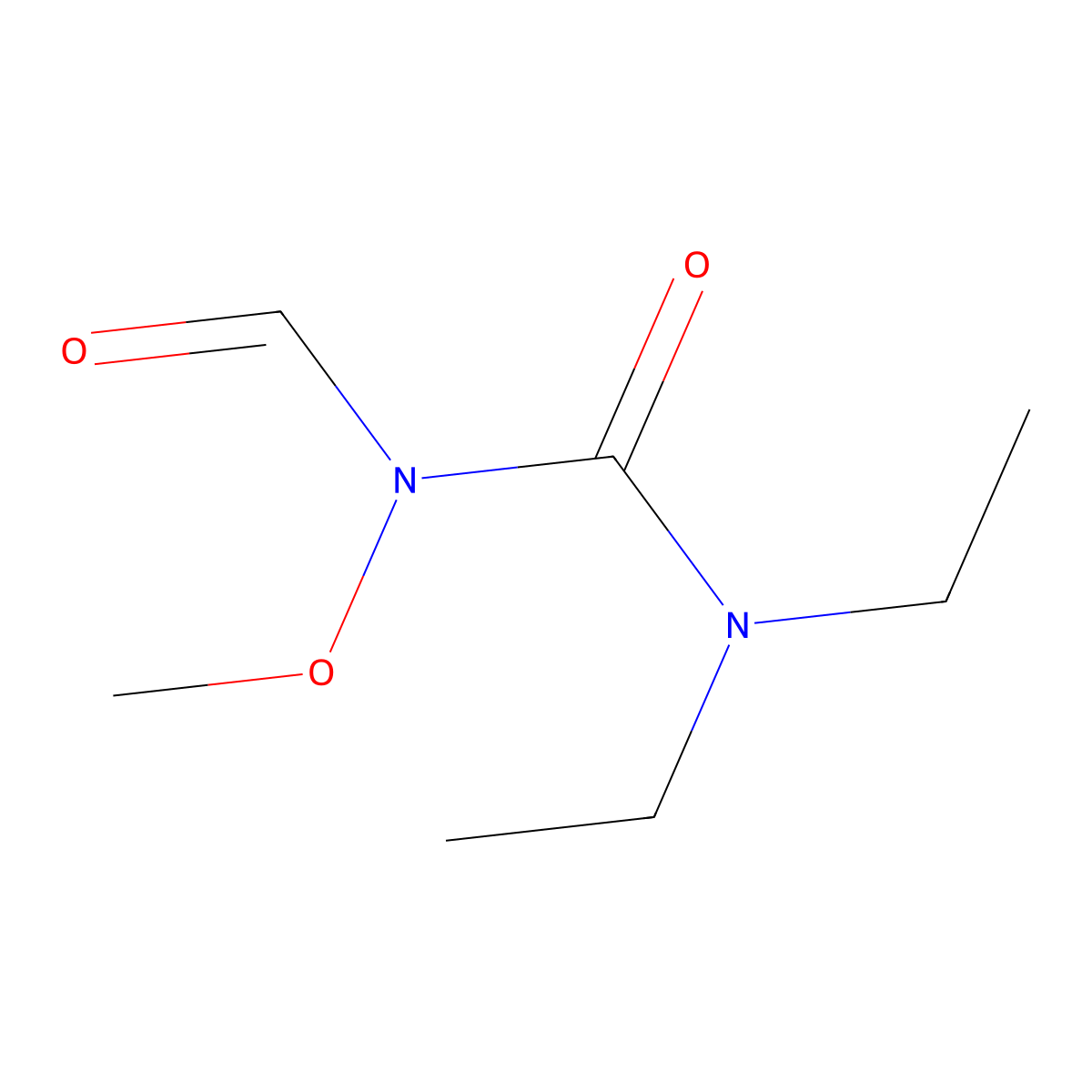N-(Diethylcarbamoyl)-n-methoxyformamide molecular structure, CAS 146039-03-4