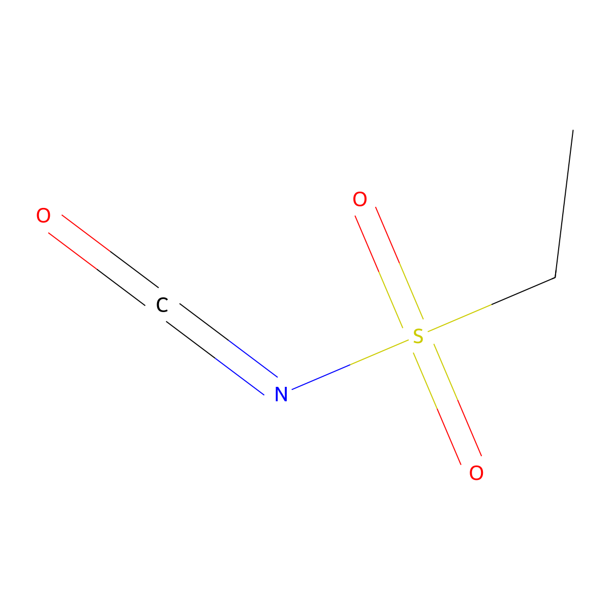 Ethanesulfonyl isocyanate molecular structure, CAS 14604-85-4
