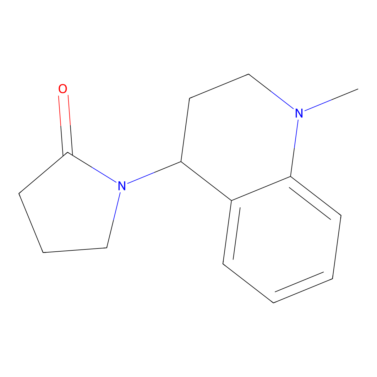 1-(1-Methyl-1,2,3,4-tetrahydroquinolin-4-yl)pyrrolidin-2-one molecular structure, CAS 146041-88-5