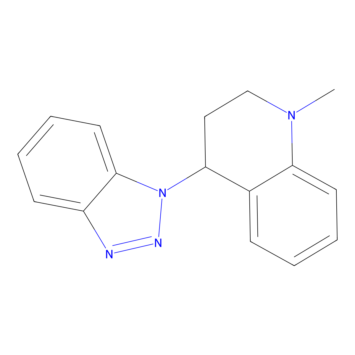 4-(1H-1,2,3-Benzotriazol-1-yl)-1-methyl-1,2,3,4-tetrahydroquinoline molecular structure, CAS 146041-91-0