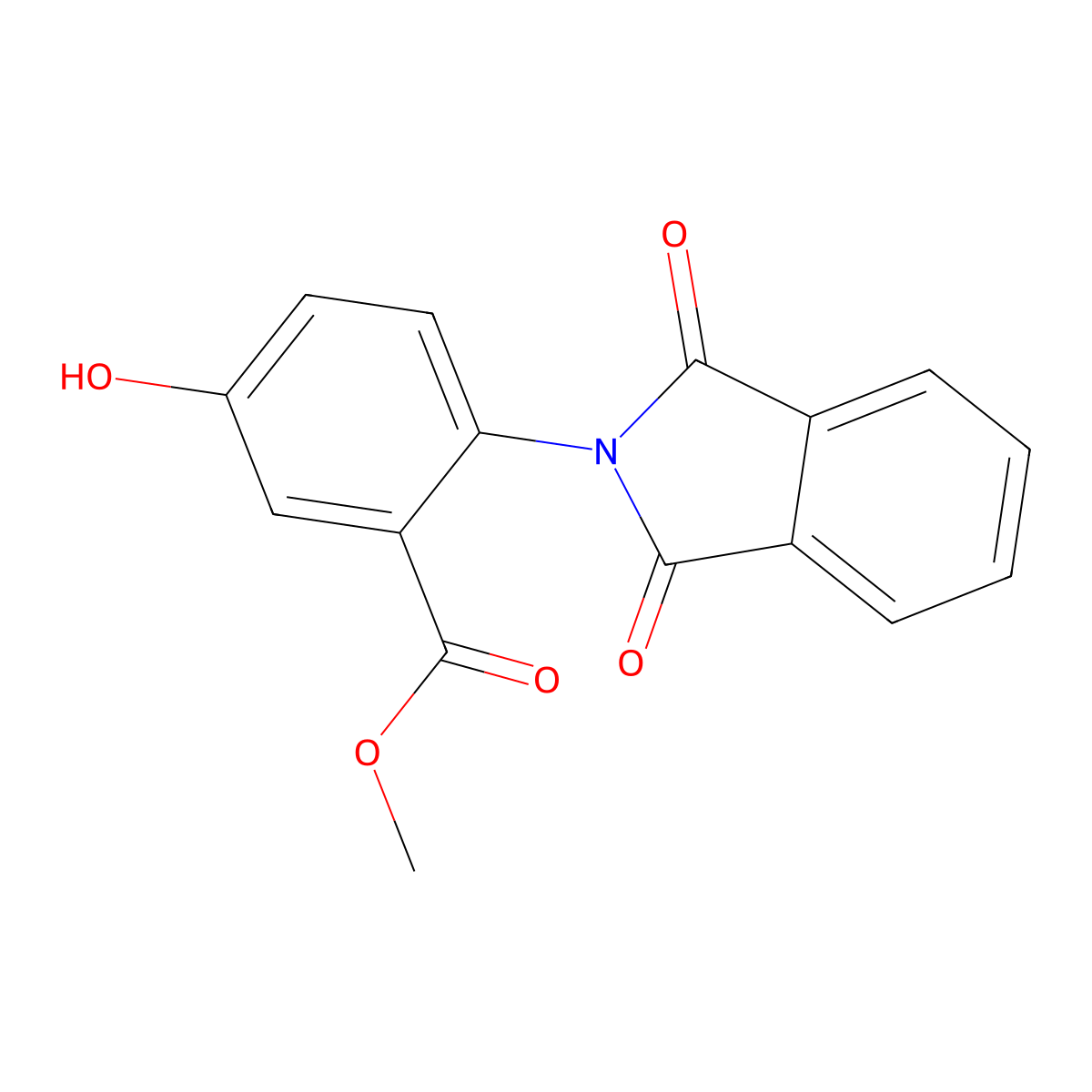 methyl 2-(1,3-dioxo-2,3-dihydro-1H-isoindol-2-yl)-5-hydroxybenzoate molecular structure, CAS 146041-93-2
