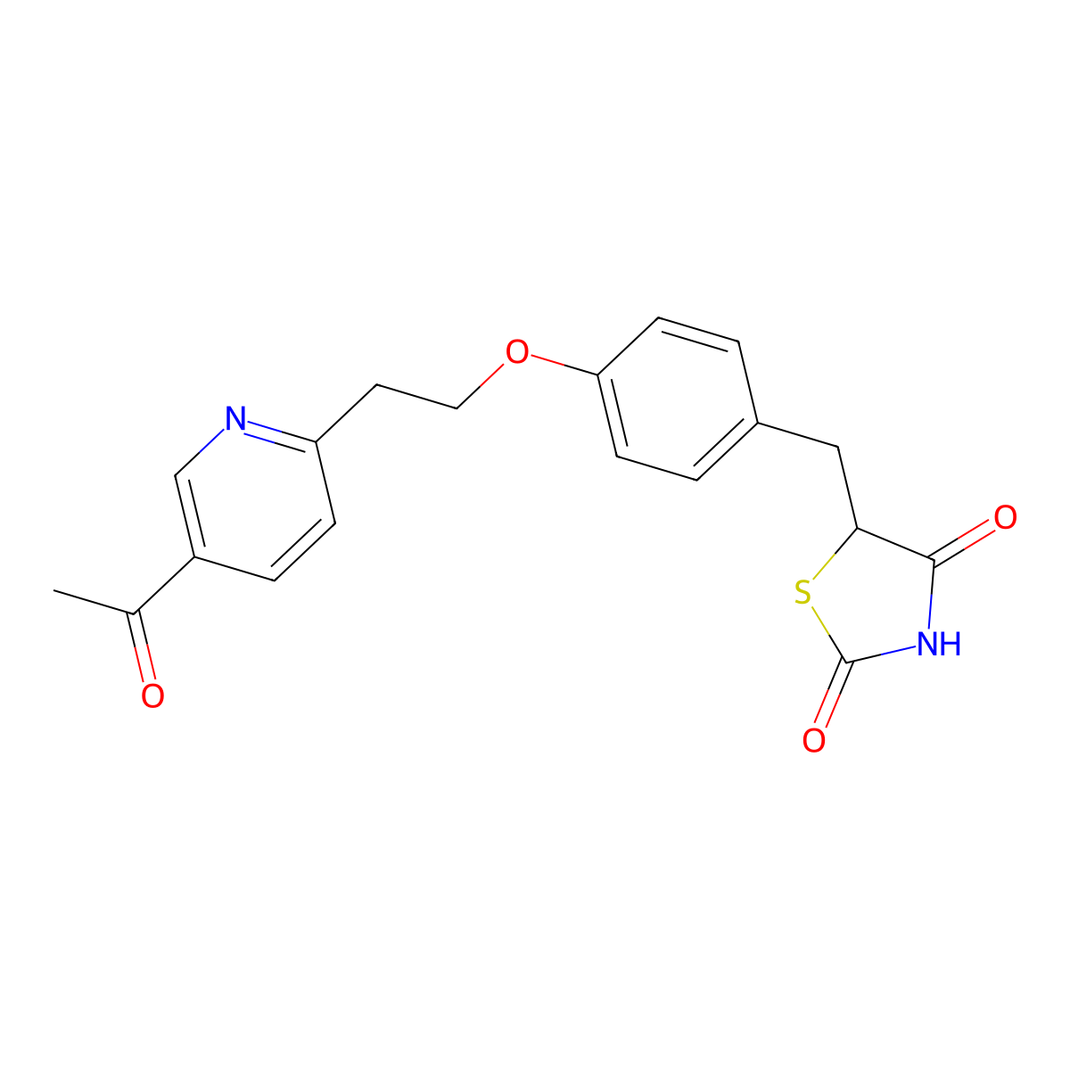 Ketopioglitazone molecular structure, CAS 146062-45-5