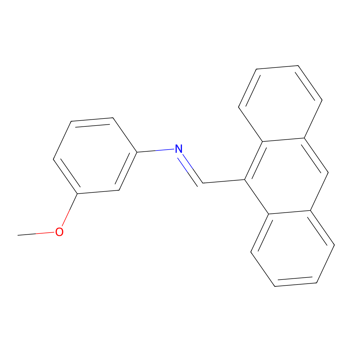 N-(9-Anthracenylmethylene)-M-anisidine molecular structure, CAS 14607-17-1
