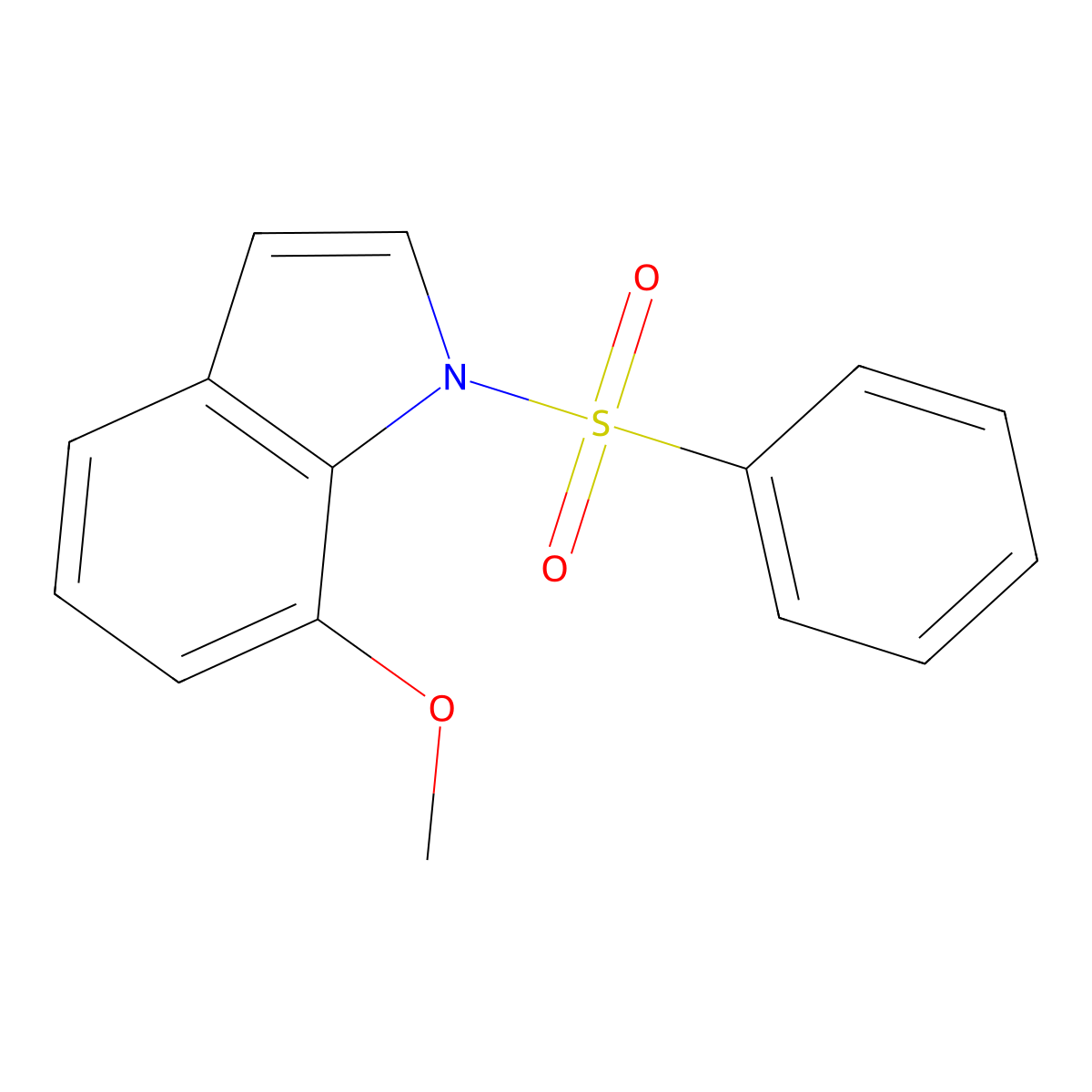 1-Benzenesulfonyl-7-methoxy-1H-indole molecular structure, CAS 146073-32-7