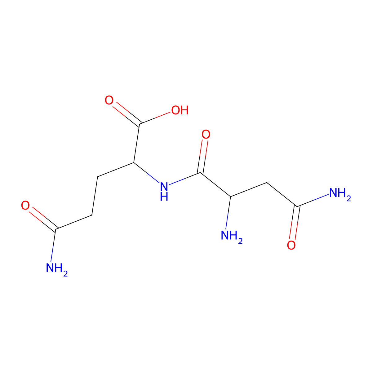 Asn-Gln molecular structure, CAS 14608-83-4