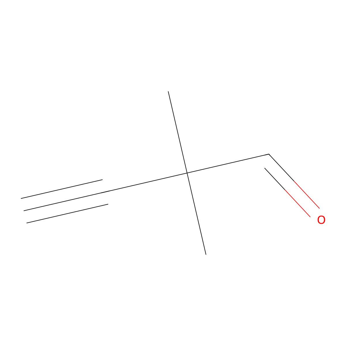 2,2-Dimethylbut-3-ynal molecular structure, CAS 146086-10-4