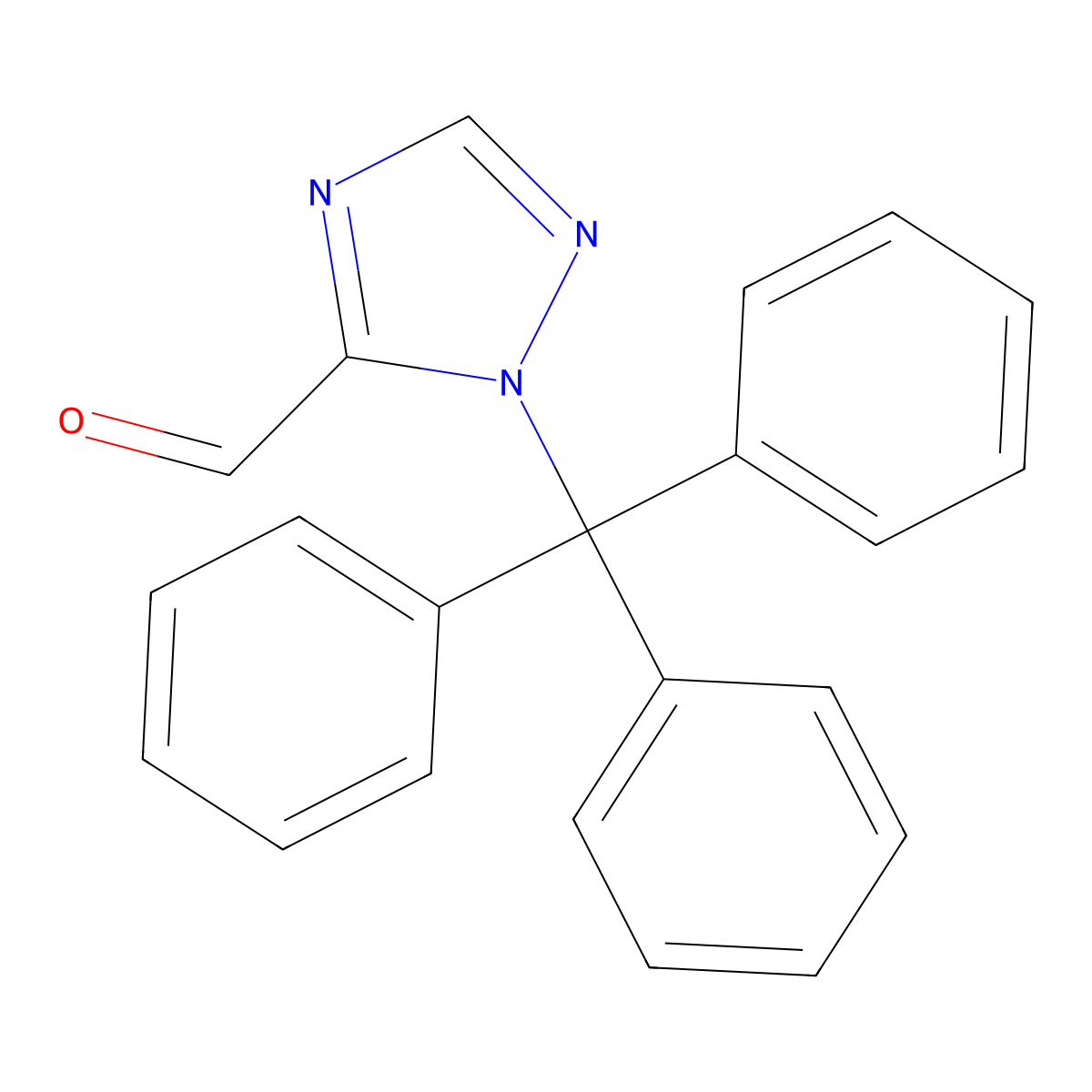 1-Trityl-1H-1,2,4-triazole-5-carbaldehyde molecular structure, CAS 146097-08-7