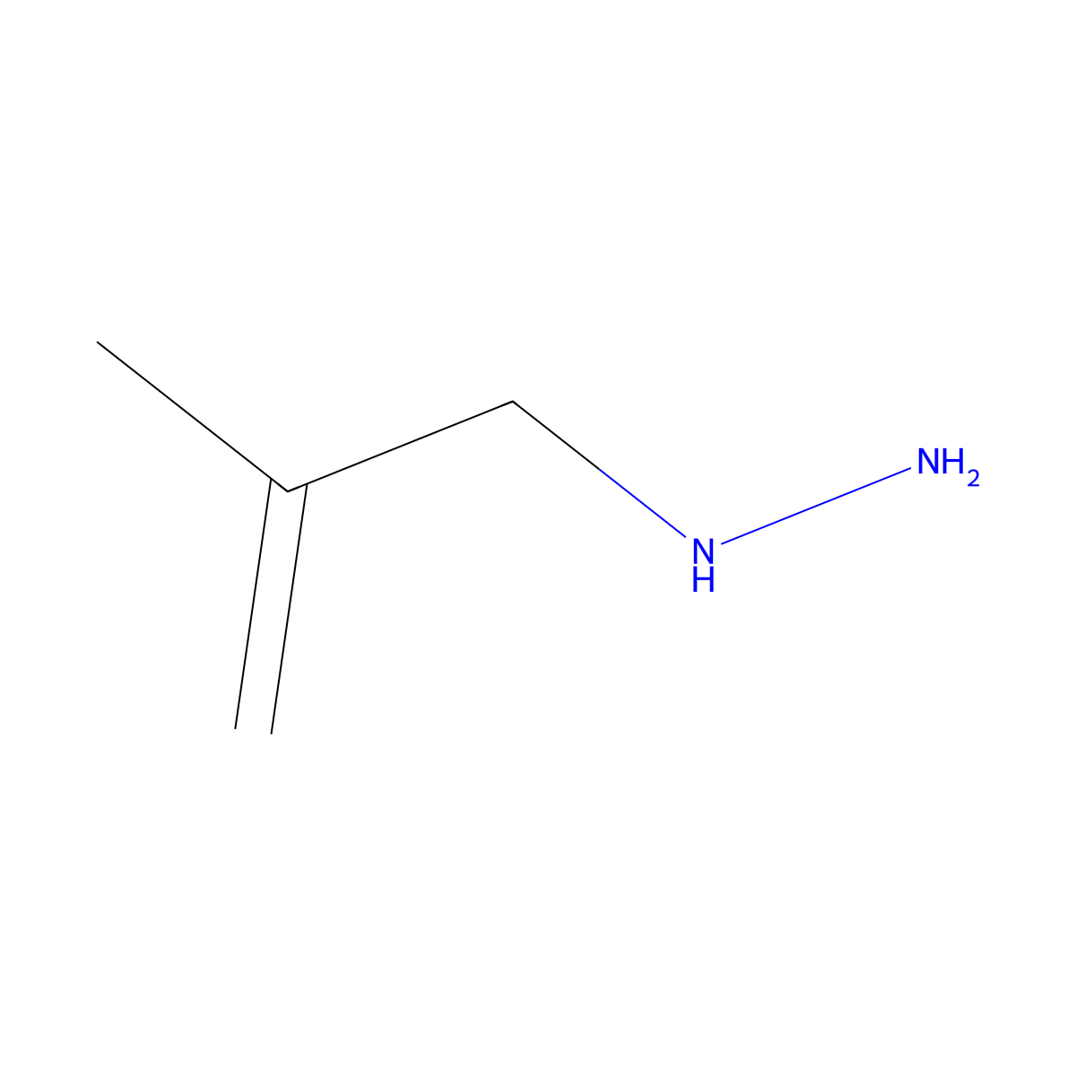 (2-Methylprop-2-en-1-yl)hydrazine molecular structure, CAS 146097-28-1