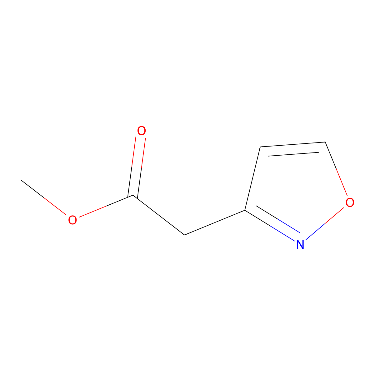 Methyl 2-(1,2-oxazol-3-yl)acetate molecular structure, CAS 146098-75-1