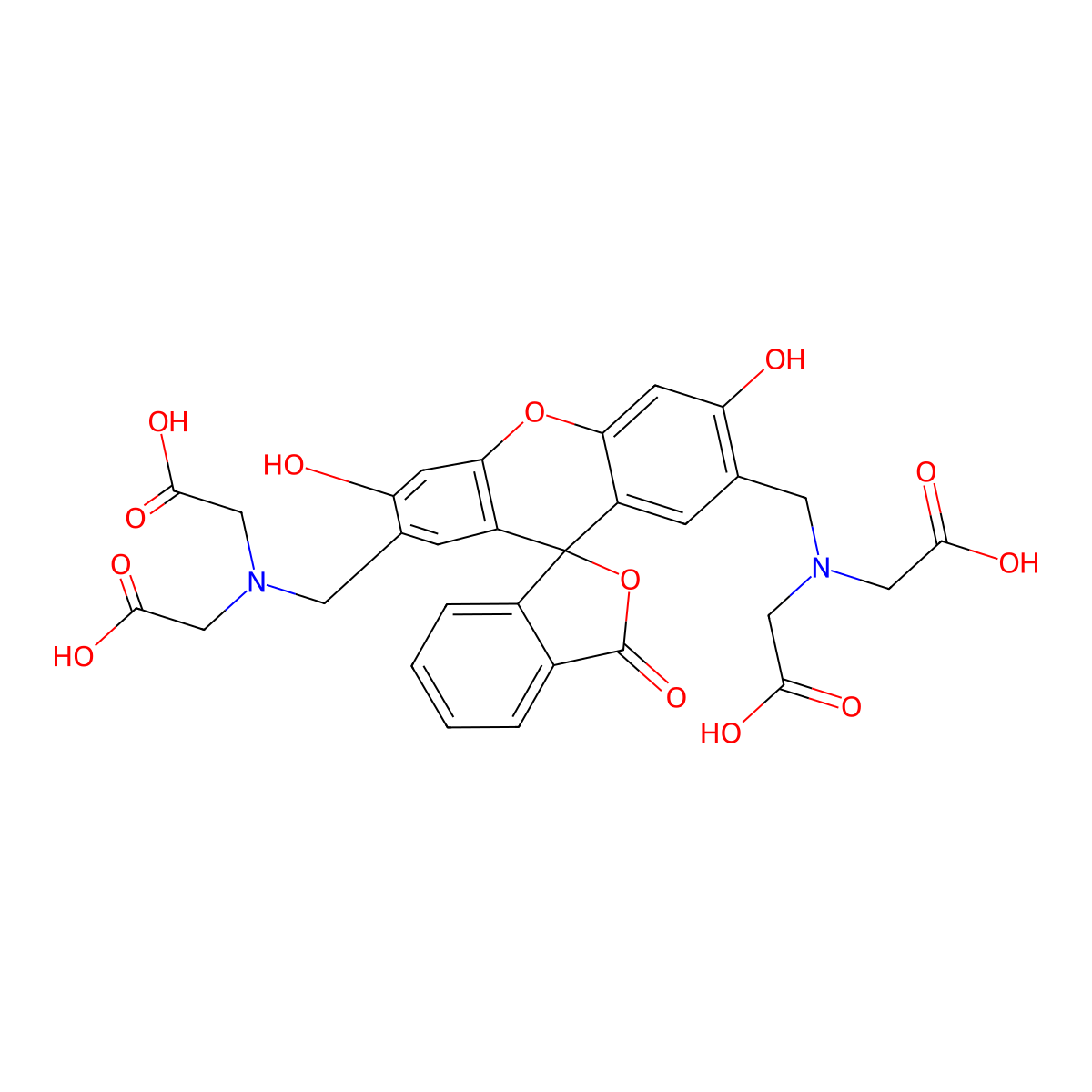 Calcein molecular structure, CAS 1461-15-0