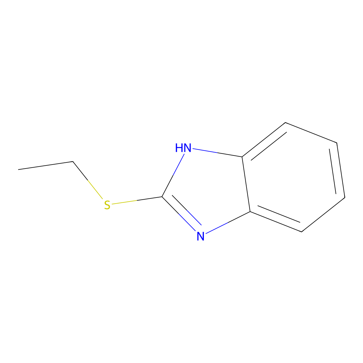 2-(Ethylthio)benzimidazole molecular structure, CAS 14610-11-8