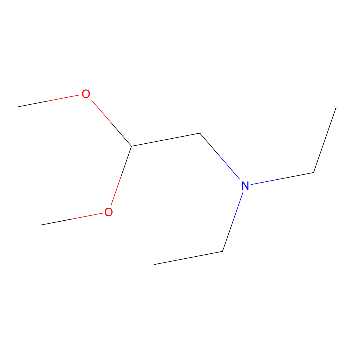 N,N-diethyl-2,2-dimethoxyethanamine molecular structure, CAS 14610-73-2
