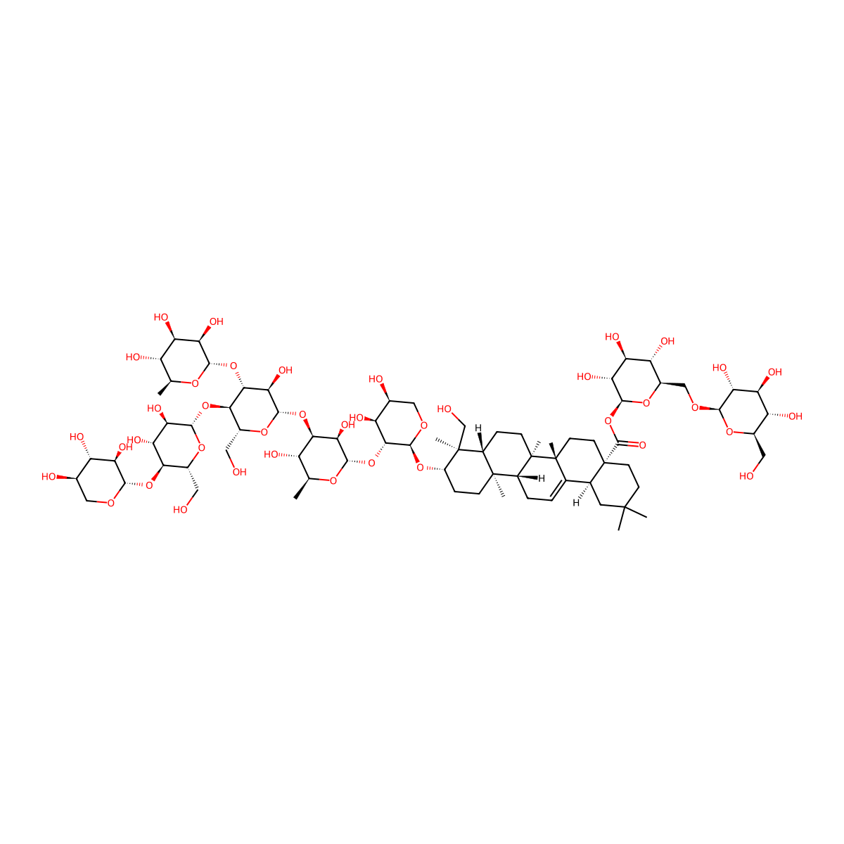 Dipsacus saponin X molecular structure, CAS 146100-01-8