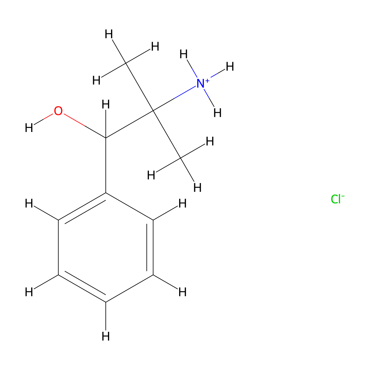 2-Amino-2-methyl-1-phenylpropan-1-ol--hydrogen chloride (1/1) molecular structure, CAS 14611-66-6