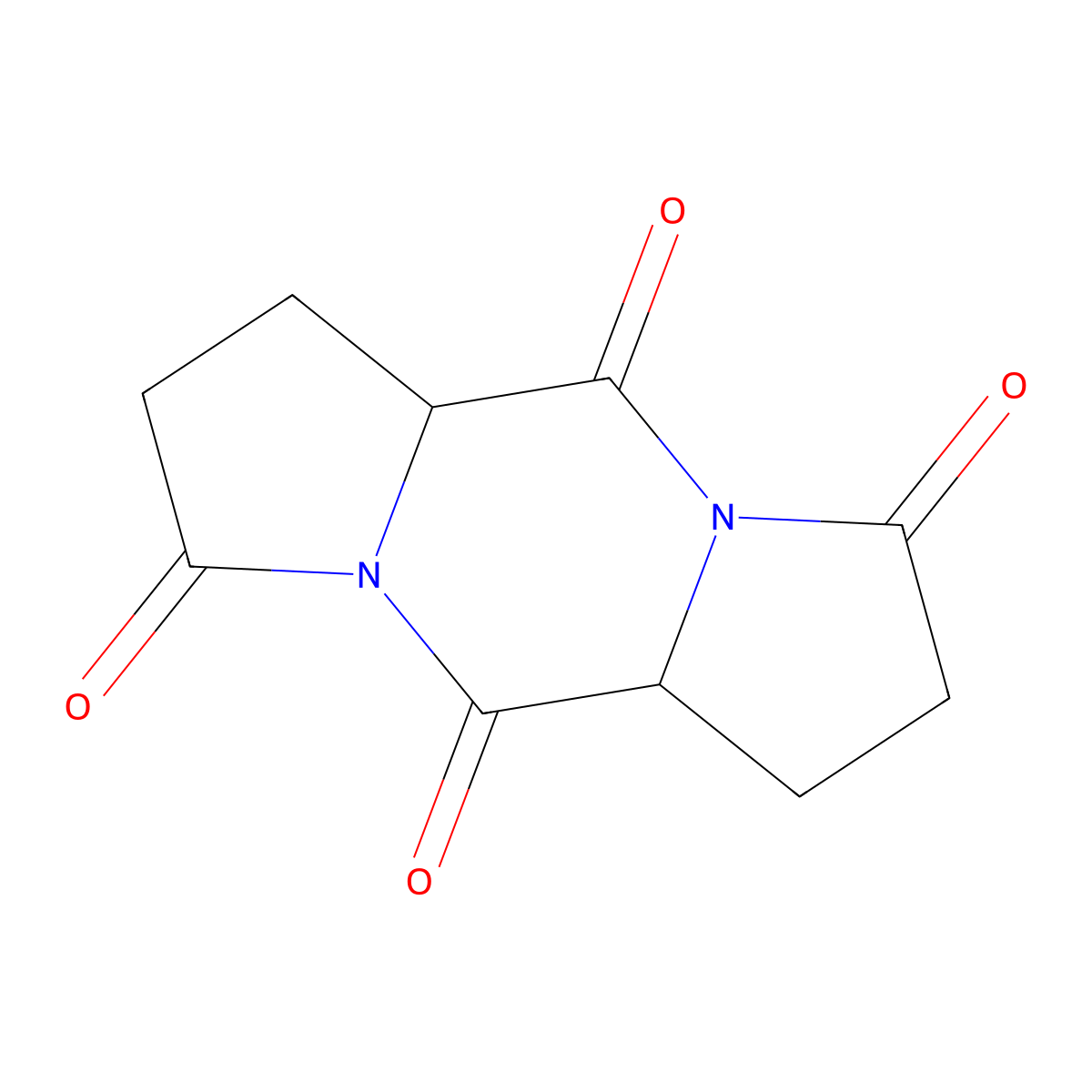 1,7-Diazatricyclo[7.3.0.0^{3,7}]dodecane-2,6,8,12-tetrone molecular structure, CAS 14612-22-7