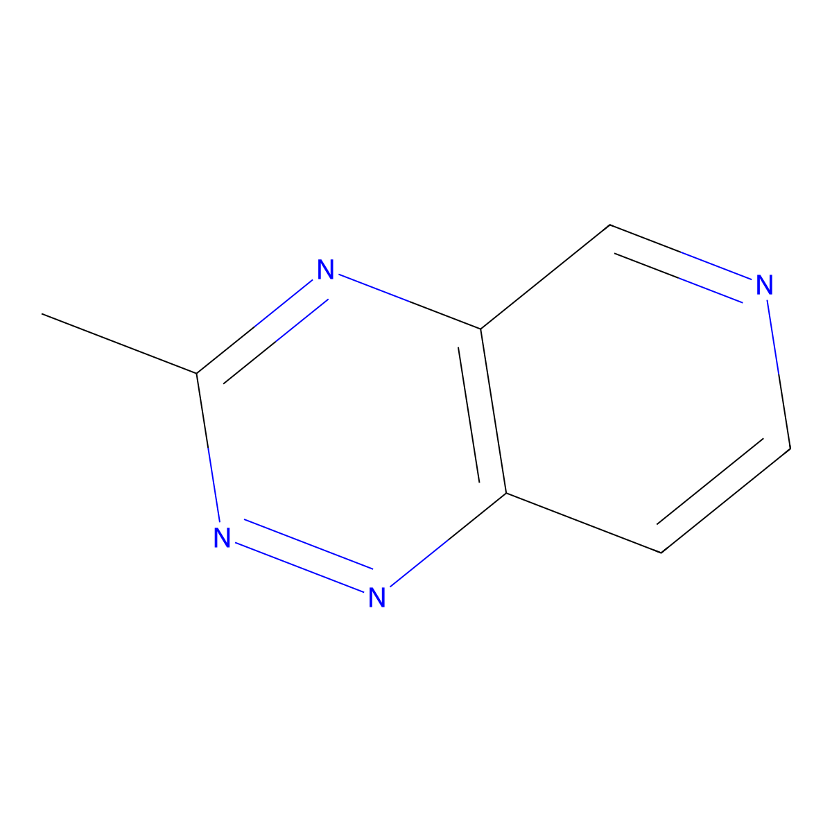 3-Methylpyrido[3,4-e][1,2,4]triazine molecular structure, CAS 14612-29-4