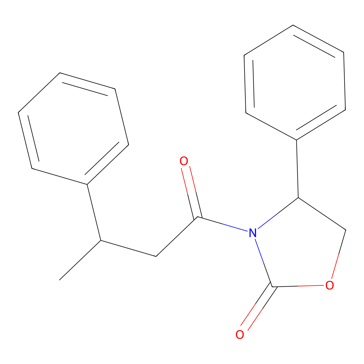 (4S)-4-phenyl-3-(3-phenylbutanoyl)oxazolidin-2-one molecular structure, CAS 146137-33-9