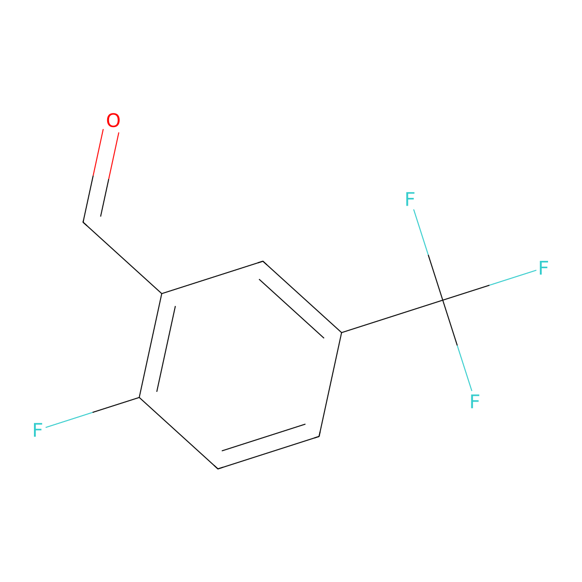2-Fluoro-5-(trifluoromethyl)benzaldehyde molecular structure, CAS 146137-78-2