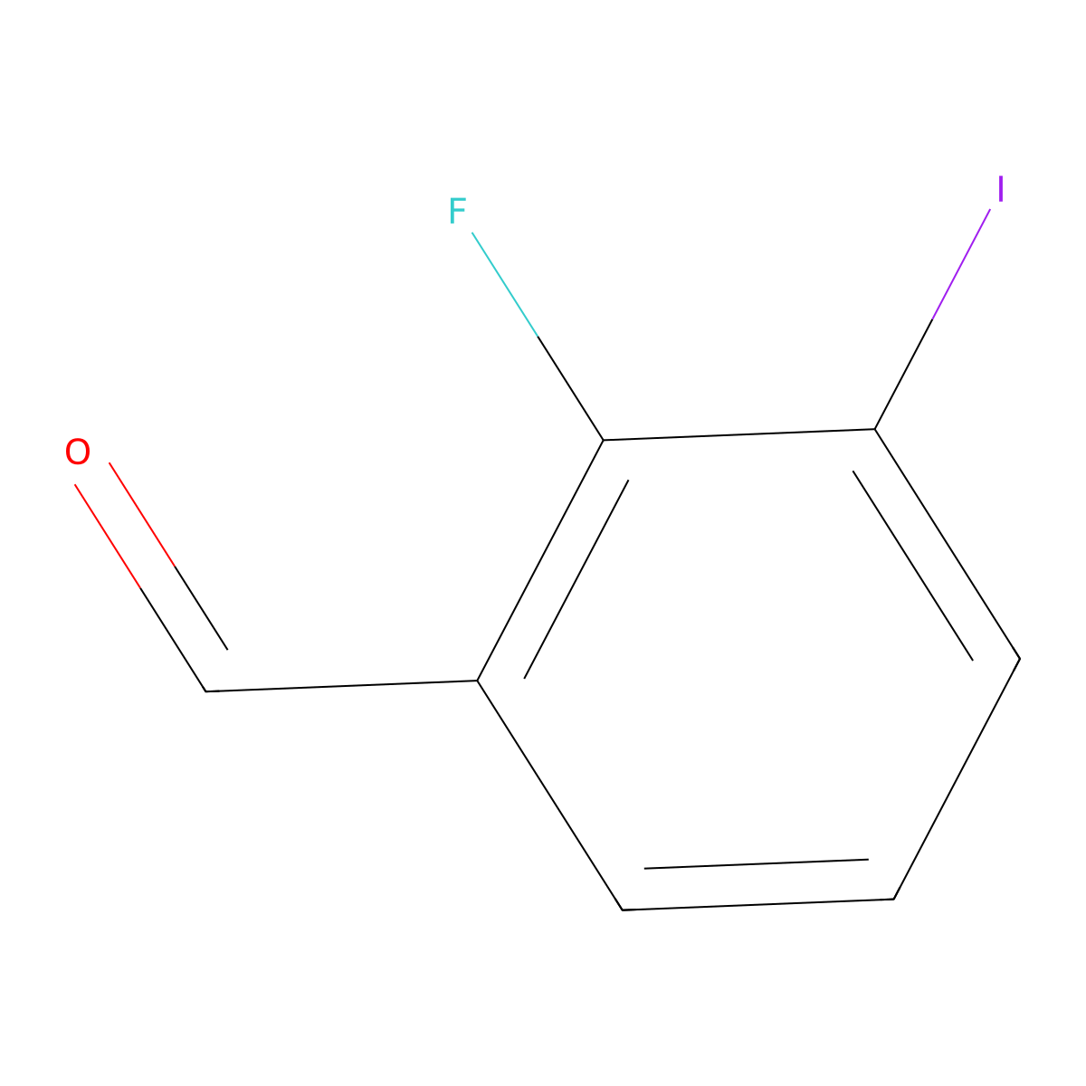 2-Fluoro-3-iodobenzaldehyde molecular structure, CAS 146137-83-9