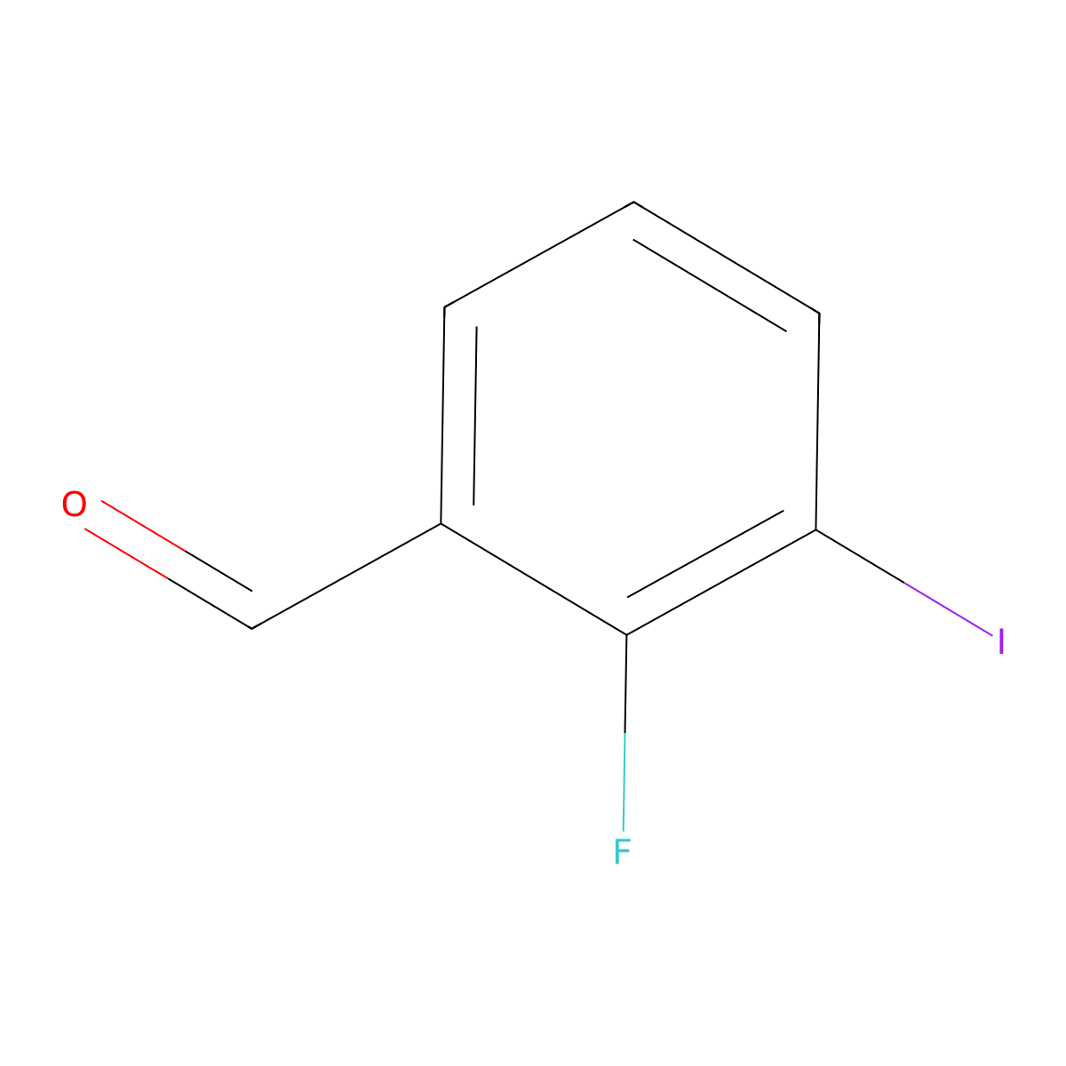 2-Fluoro-3-iodobenzaldehyde molecular structure, CAS 146137-83-9