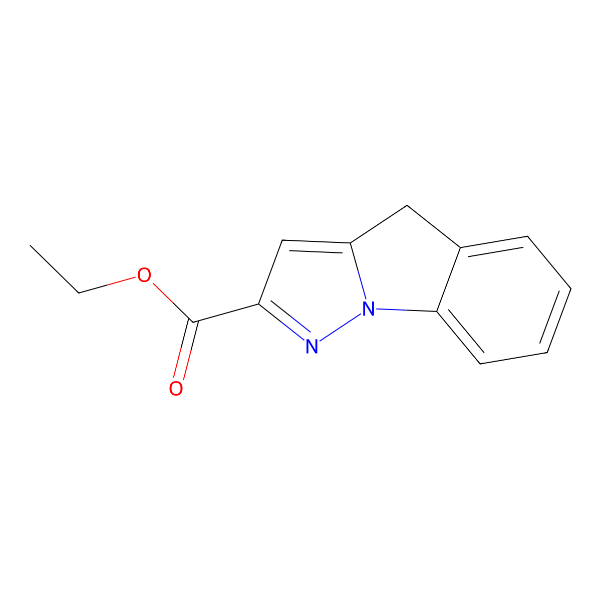Ethyl 4H-pyrazolo[1,5-a]indole-2-carboxylate molecular structure, CAS 146139-46-0