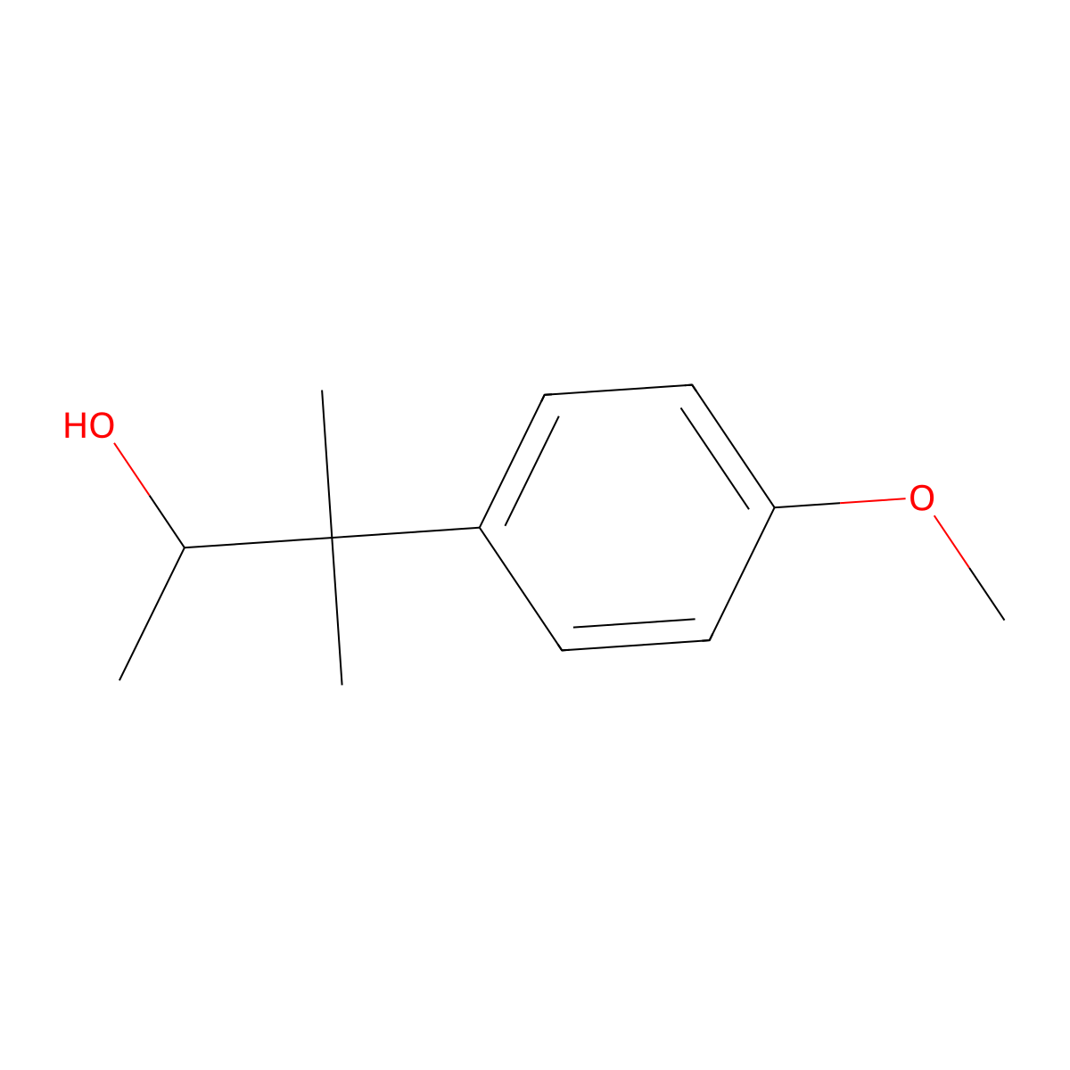 3-(4-Methoxyphenyl)-3-methylbutan-2-ol molecular structure, CAS 14614-79-0