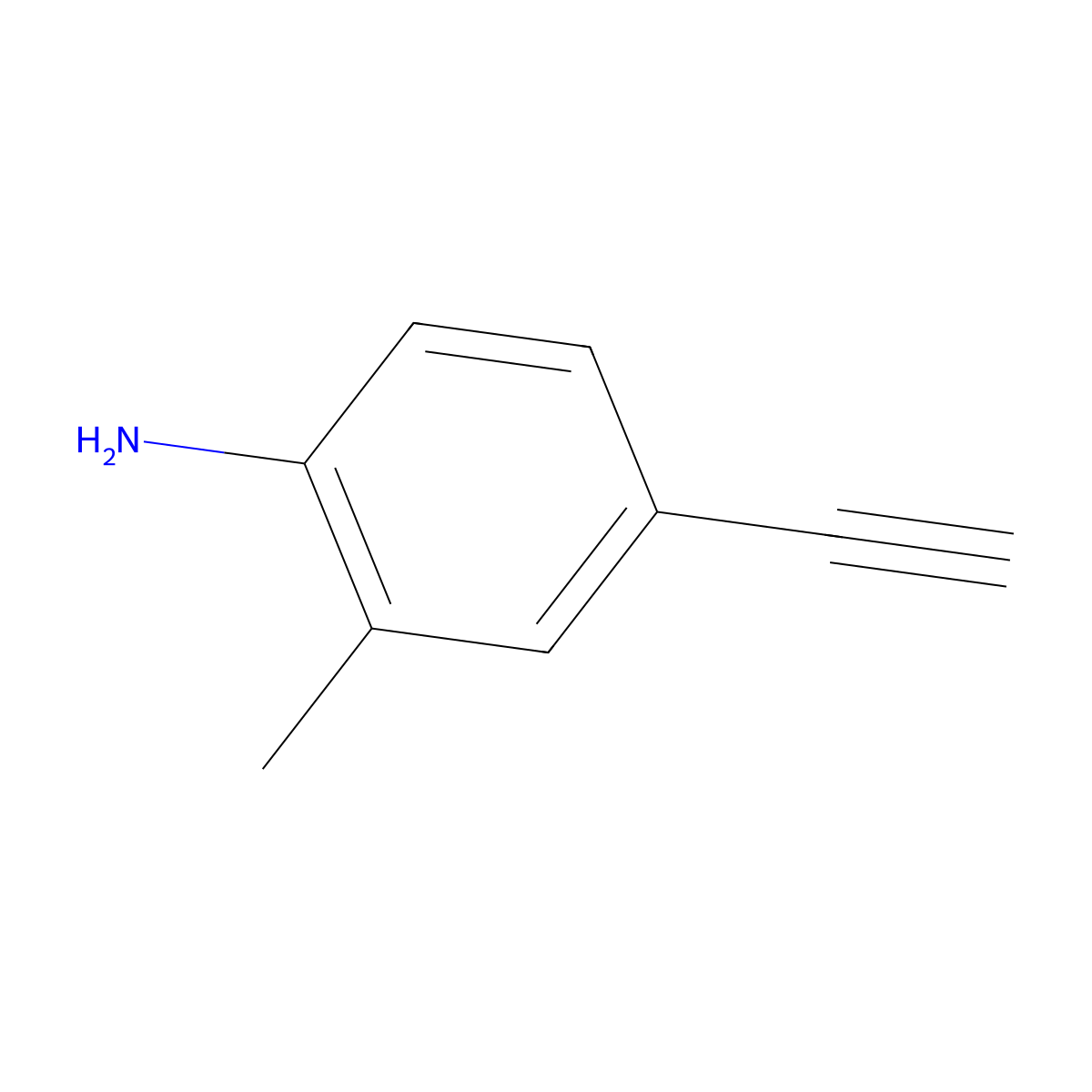 4-Ethynyl-2-methylaniline molecular structure, CAS 146141-31-3