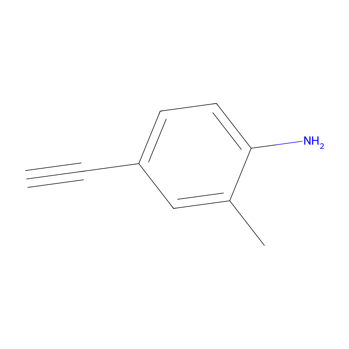 4-Ethynyl-2-methylaniline molecular structure, CAS 146141-31-3