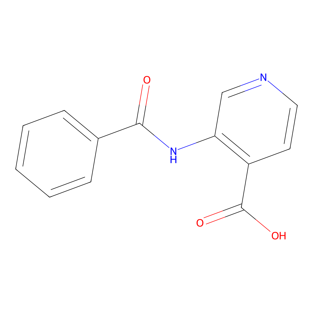 3-Benzamidopyridine-4-carboxylic acid molecular structure, CAS 1461601-05-7