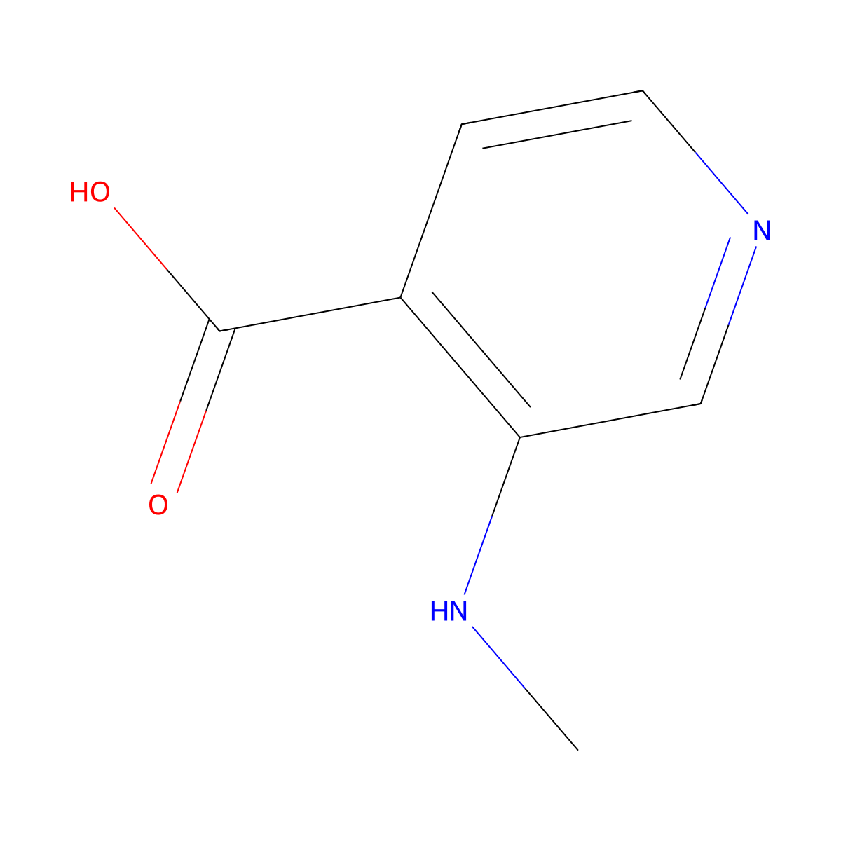 3-(Methylamino)pyridine-4-carboxylic acid molecular structure, CAS 1461602-59-4