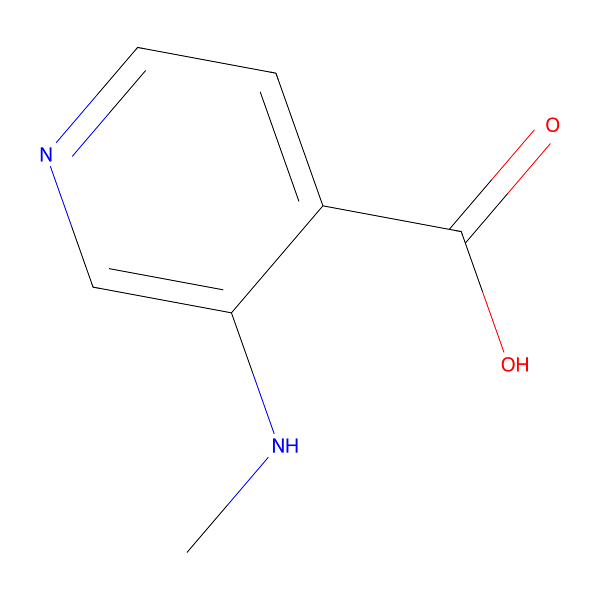3-(Methylamino)pyridine-4-carboxylic acid molecular structure, CAS 1461602-59-4