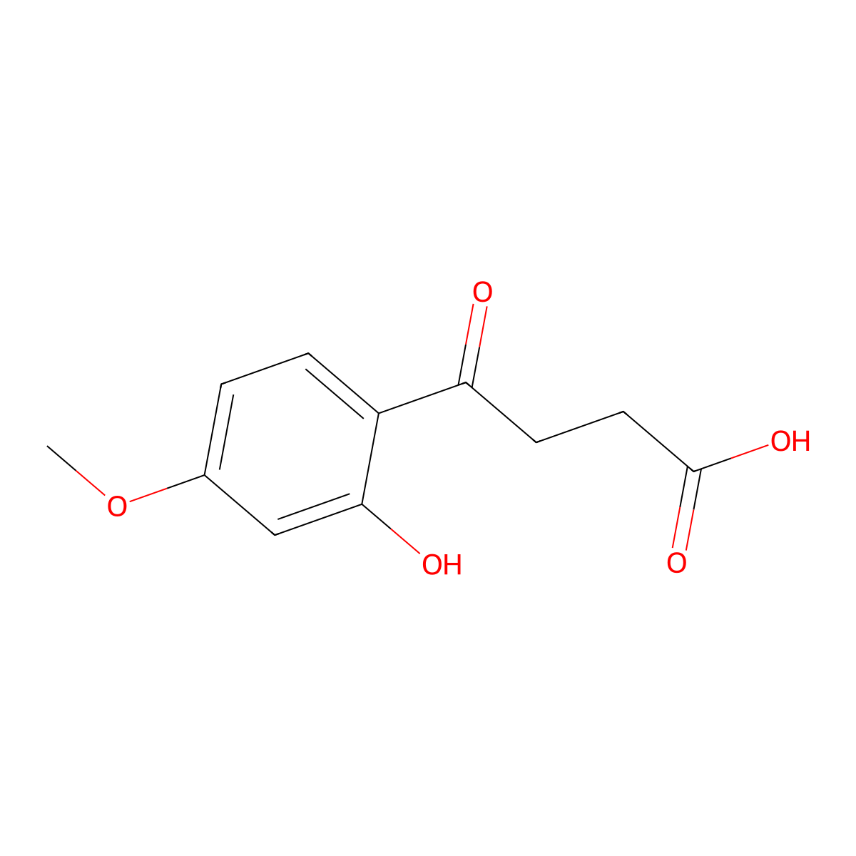 4-(2-Hydroxy-4-methoxyphenyl)-4-oxobutanoic acid molecular structure, CAS 14617-02-8