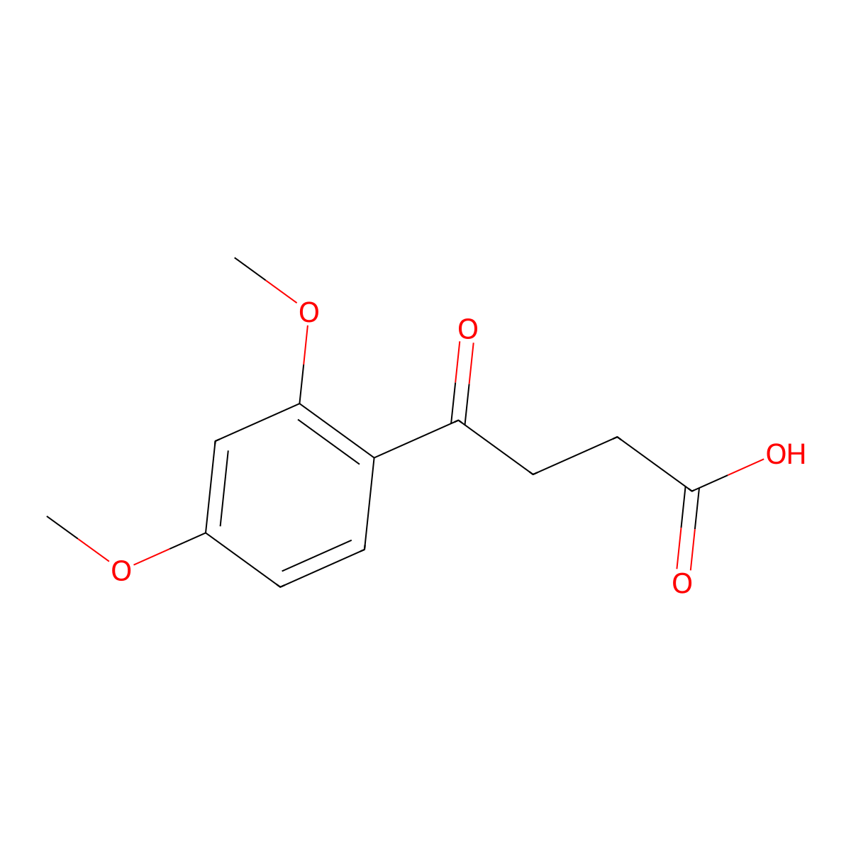 4-(2,4-Dimethoxyphenyl)-4-oxobutanoic acid molecular structure, CAS 14617-06-2